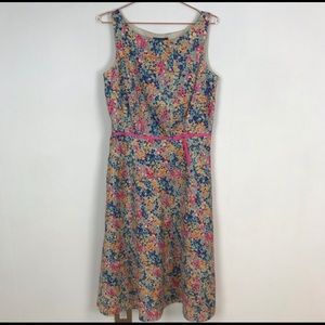 Liz Claiborne midi A-line dress size 14